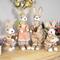 16.25" Beige Rustic Boy Rabbit Easter Figure with Book